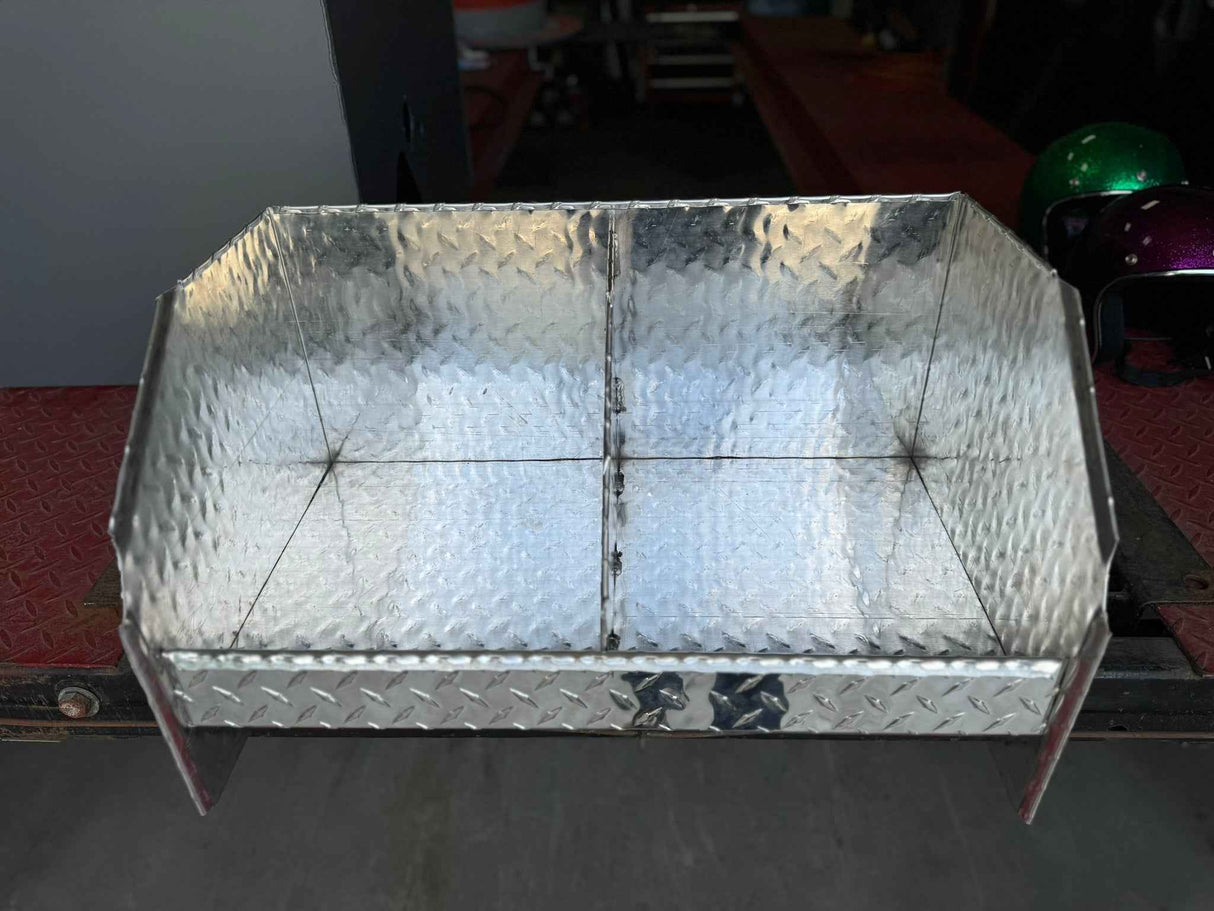 RaceMates 39208 Double Helmet Rack / Diamond Tread Aluminum / Owens Products Garage & Trailer Owens Products