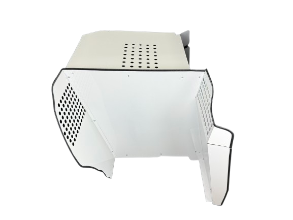 Dog Crate 55330 Professional K9 Series Dodge 2011+ Durango 2/3-1/3 K9/Prisoner Vehicle Insert / Mill Finish Aluminum / Black / Owens Products