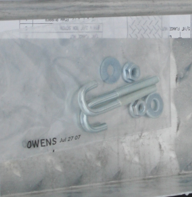 Tool Box Mounting Kit J-Bolt Mounting Kit Owens Products J-BOLT PK