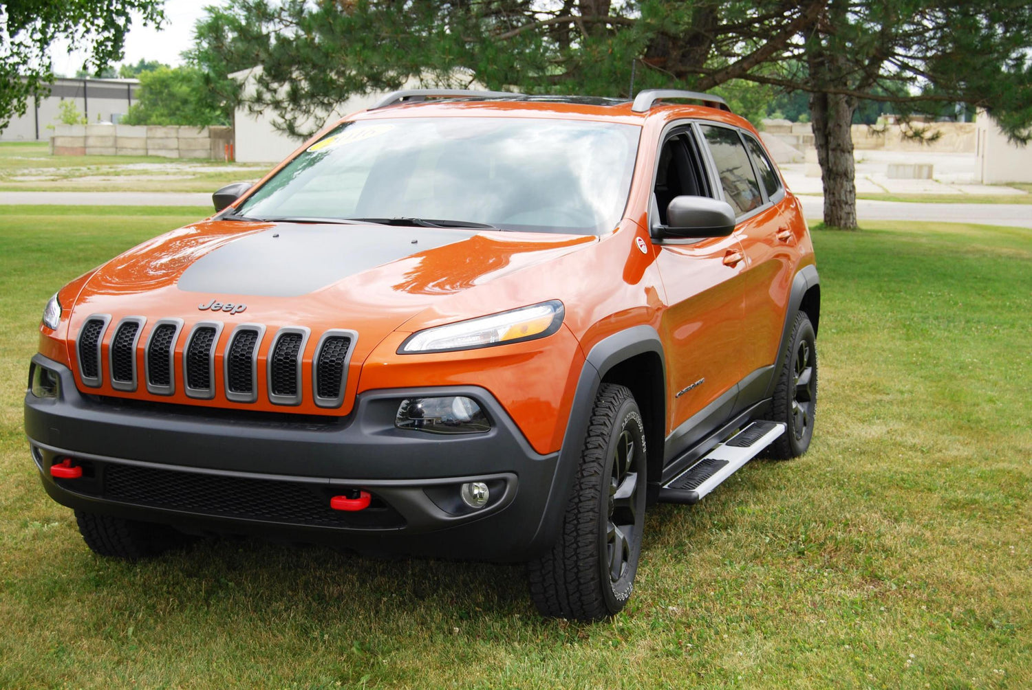 Running Boards Owens Fusion Step Textured Nickel Powder Coat 14-17 Jeep Cherokee-Trailhawk Aluminum Textured Nickel Owens Products