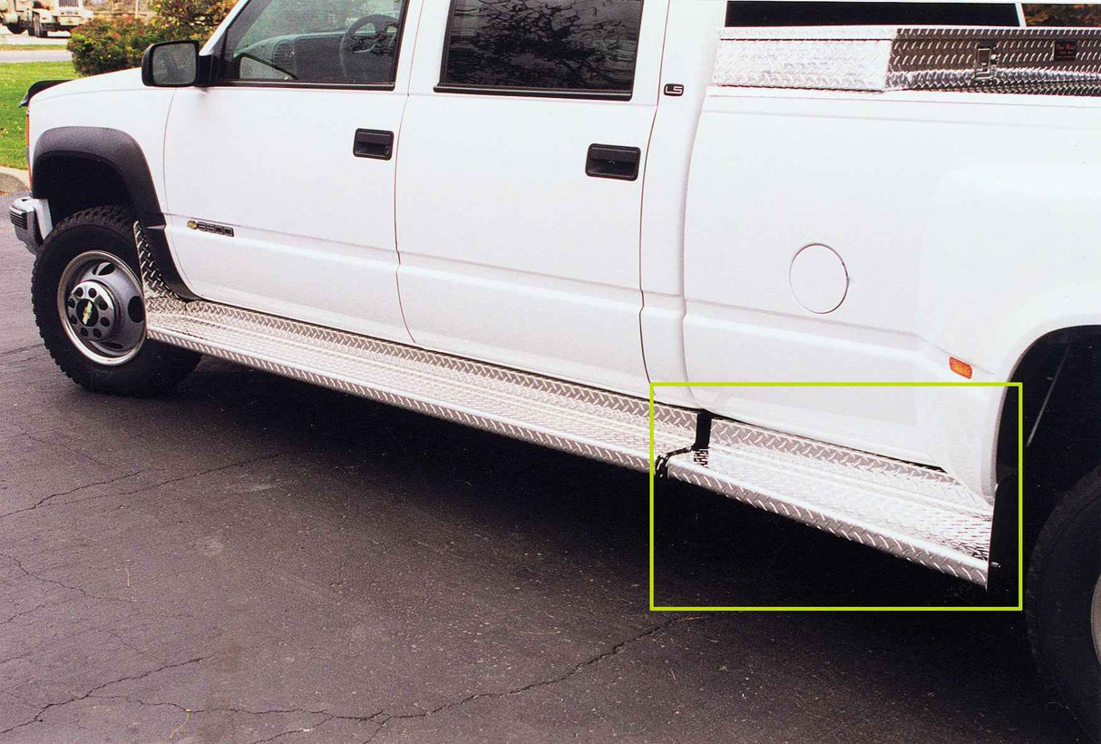 Running Boards Classicpro Series Diamond 2 Inch 88-98 Chevrolet/GMC CK 8 Ft Long Bed 2 Inch Riser Aluminum Owens Products Running Boards Owens Products