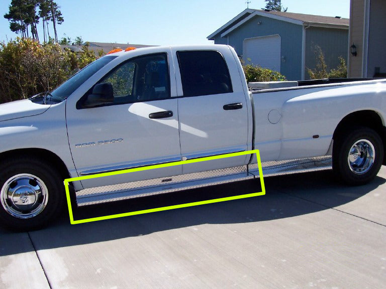 Running Boards Classicpro Series Diamond 4 Inch 02-08 Dodge Ram 1500 03-09 Ram 2500/3500 Aluminum Owens Products