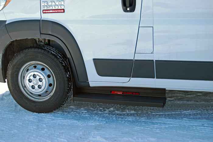 Running Boards Classicpro Series Extruded 4 Inch Black 07-21 Toyota Tundra 4 Inch Riser Standard Cab Short Bed Aluminum Black Owens Products Running Board Owens Products