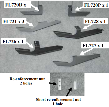Bracket Kit For 823781412 / RAM ProMaster / 2014-Current / 10-1412 / Owens Products Bracket Kit Owens Products