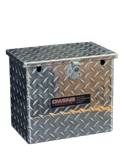 RaceMates 13185 Battery Box / Diamond Tread Aluminum / Owens Products