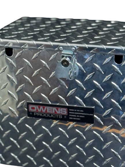 RaceMates 13185 Battery Box / Diamond Tread Aluminum / Owens Products