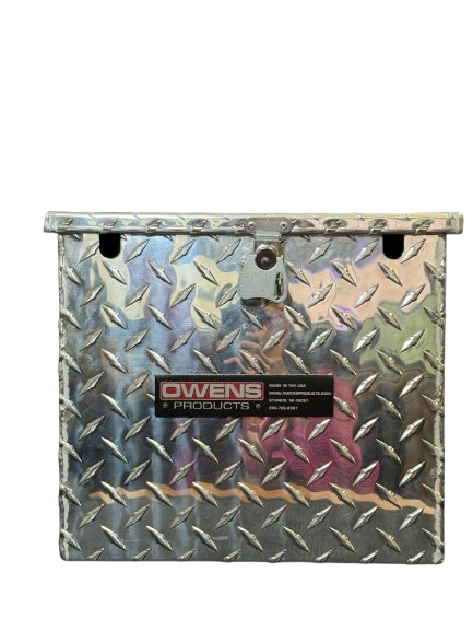 RaceMates 13185 Battery Box / Diamond Tread Aluminum / Owens Products