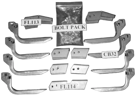 Running Board Mounting Bracket Kit For 68002-01 (Must Order Separately) 17-21 Toyota Tundra Heavy Gauge Steel Silver Owens Products Bracket Kit Owens Products