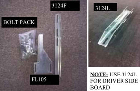 Running Board Mounting Bracket Kit For Transender Running Boards 92-18 Ford E-Series Van Cutaway Chassis Heavy Gauge Steel Silver Owens Products Bracket Kit Owens Products