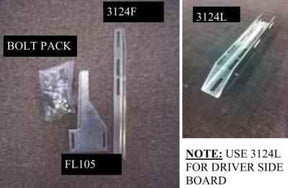 Running Board Mounting Bracket Kit For Transender Running Boards 92-14 Ford E-Van 138 Inch Heavy Gauge Steel Silver Owens Products Bracket Kit Owens Products