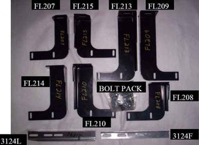 Running Board Mounting Bracket Classicpro Series 4 Inch Riser / Ocb Brackets 11-14 Chevrolet/GMC Silverado/Sierra 2500/3500 Diesel Extended Cab Heavy Gauge Steel Black Owens Products Bracket Kit Owens Products