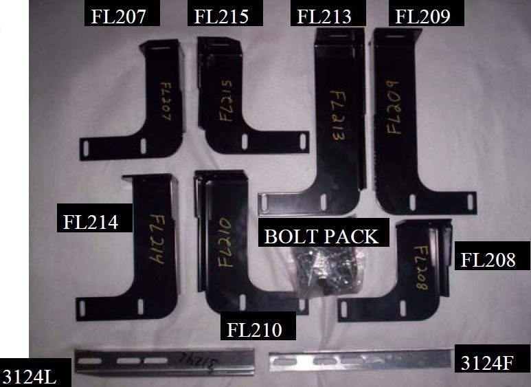 Running Board Mounting Bracket Classicpro Series 4 Inch Riser / Ocb Brackets 11 Silverado/Sierra Diesel Crew Cab Heavy Gauge Steel Black Owens Products