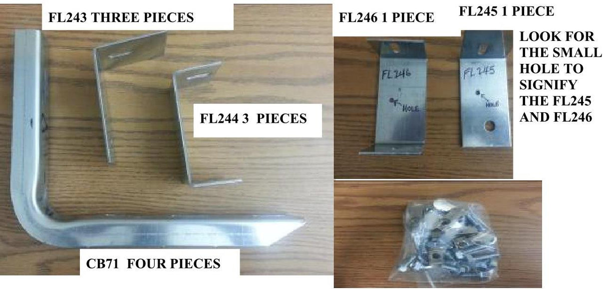 67688-01 Bracket Kit (Must Order Separately) 13-16 Acadia Denali Heavy Gauge Steel Silver Owens Products