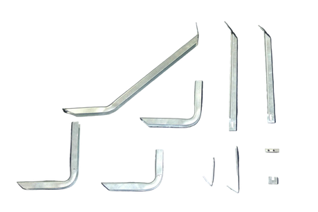 Running Board Mounting Bracket Classicpro Series 4 Inch Riser / Ocb Brackets 07-14 Dodge Sprinter 144 Inch Wheel Base 144 Inch Heavy Gauge Steel Silver Supersedes Pn [10-1026] Owens Products Bracket Kit Owens Products