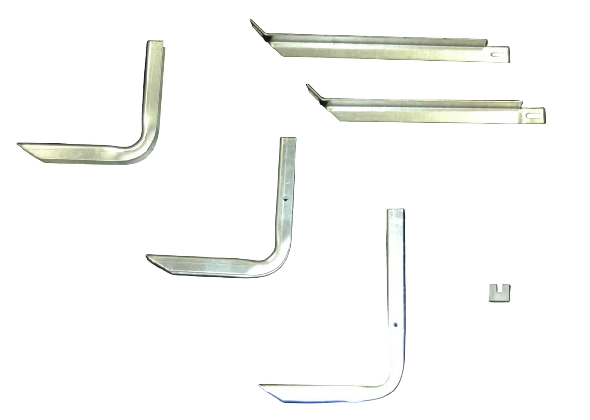 Running Board Mounting Bracket Classicpro Series 4 Inch Riser / Ocb Brackets 07-14 Dodge Sprinter 170 Inch Wheel Base 170 Inch Heavy Gauge Steel Silver Supersedes 10-1025 Owens Products Bracket Kit Owens Products