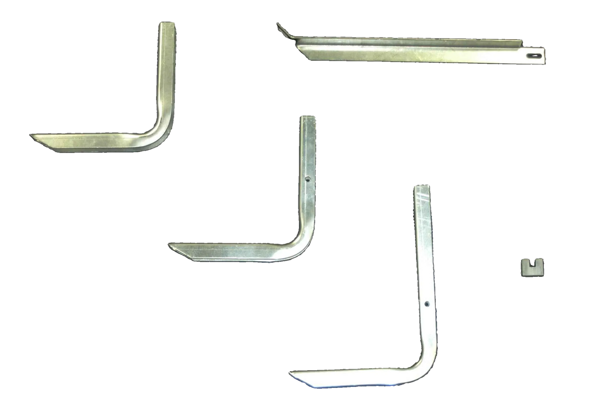 Running Board Mounting Bracket Classicpro Series 4 Inch Riser / Ocb Brackets 07-14 Dodge Sprinter 170 Inch Wheel Base 170 Inch Heavy Gauge Steel Silver Owens Products Bracket Kit Owens Products
