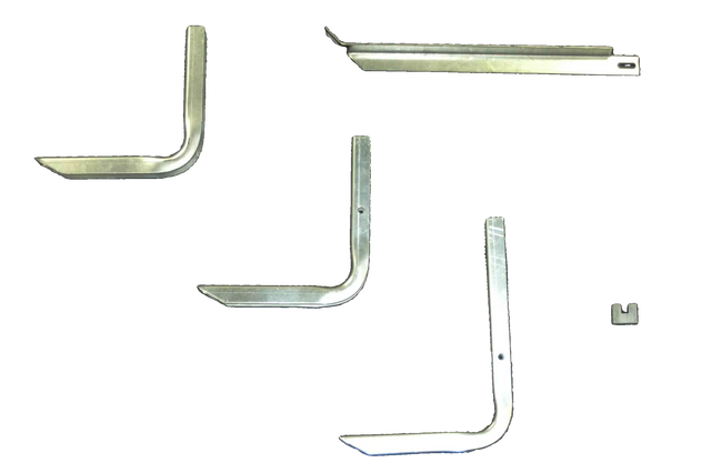 Running Board Mounting Bracket Classicpro Series 4 Inch Riser / Ocb Brackets 07-14 Dodge Sprinter 170 Inch Wheel Base 170 Inch Heavy Gauge Steel Silver Owens Products Bracket Kit Owens Products