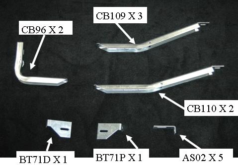 Running Board Mounting Bracket Kit For 6834102W-01 14-17 Ram Promaster 136 Inch Heavy Gauge Steel Silver Owens Products