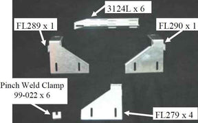 Running Board Mounting Bracket Kit For Transender Running Boards 16-17 Kia Sorento Heavy Gauge Steel Silver Owens Products Bracket Kit Owens Products