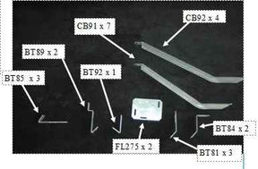 Running Board Mounting Bracket Kit For 2 Inch Drop Aluminum Boards 15-18 Ford Transit Van 150/250 148 Inch Heavy Gauge Steel Silver Owens Products Bracket Kit Owens Products