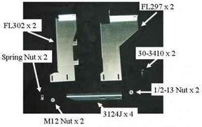Running Board Mounting Classic Series Bracket Kit 15-18 Ford F150 Long Bed 8 Ft Heavy Gauge Steel Silver Owens Products Bracket Kit Owens Products