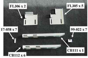 Running Board Mounting Bracket Kit For 684097W-01 11-17 Nissan NV Full Size Van Heavy Gauge Steel Silver Owens Products Bracket Kit Owens Products