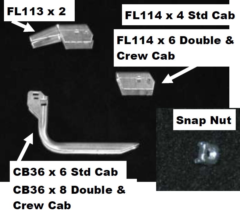 Running Board Mounting Bracket Fusion Bracket Kit 07-17 Toyota Tundra Double Cab Heavy Gauge Steel Silver Owens Products