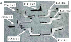 Running Board Mounting Bracket Kit For 74007 / 75007 & 84007 15-Current Ford Transit Van 150/250 130 Inch Heavy Gauge Steel Black Owens Products Running Board Owens Products