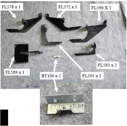Running Board Mounting Bracket Kit For 6834114W-01 15-18 Ford Transit Van 148 Inch Heavy Gauge Steel Black / E-Transit Only / Owens Products Bracket Kit Owens Products