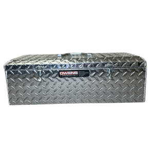 Tool Box - Tote Box 24 Inch / Diamond Tread Aluminum / Black / 44010B / Owens Products Tool Box Owens Products
