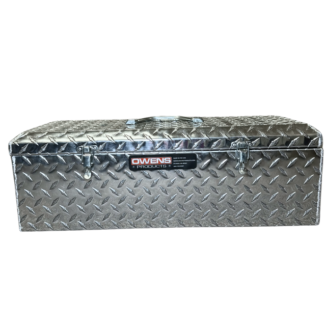 Tool Box - Tote Box 24 Inch / Diamond Tread Aluminum / Black / 44010B / Owens Products Tool Box Owens Products