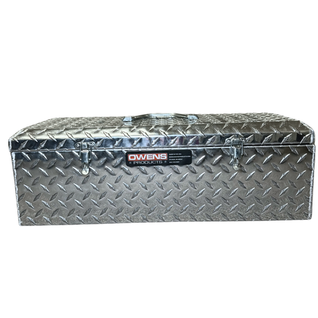 Tool Box - Tote Box 24 Inch / Diamond Tread Aluminum / Bright / 44010 / Owens Products Tool Box Owens Products