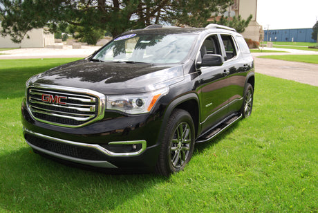 Running Boards Glastep Plus Custom Molded Fiberglass 17-18 Cadillac Xt5/GMC Acadia/Acadia Denali-Does Not Fit Limited Fiberglass Gray Owens Products Running Boards Owens Products