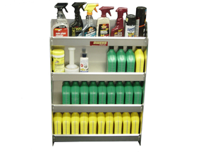RaceMates 39216 Oil Storage Shelf Rack / 4-Tier / Diamond Tread Aluminum / Owens Products Garage & Trailer Owens Products