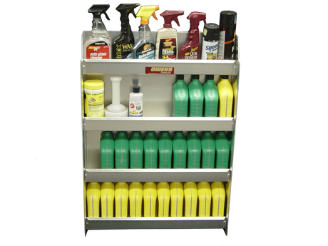 RaceMates 39216 Oil Storage Shelf Rack / 4-Tier / Diamond Tread Aluminum / Owens Products Garage & Trailer Owens Products