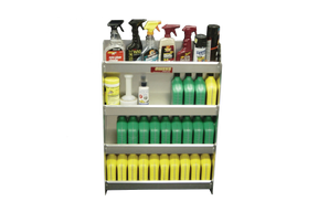 RaceMates 39216 Oil Storage Shelf Rack / 4-Tier / Diamond Tread Aluminum / Owens Products Garage & Trailer Owens Products