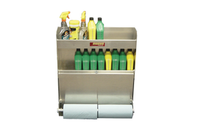 RaceMates 39221 Large Cabinet / Fold Down Tray & Paper Towel Holder / Diamond Tread Aluminum / Owens Products Garage & Trailer Owens Products