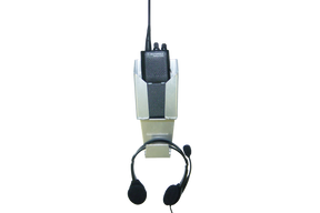 Radio/Handset Holder / RaceMate / Smooth Mill Finish Aluminum / Bright / Owens Products / 39129 RaceMate Owens Products