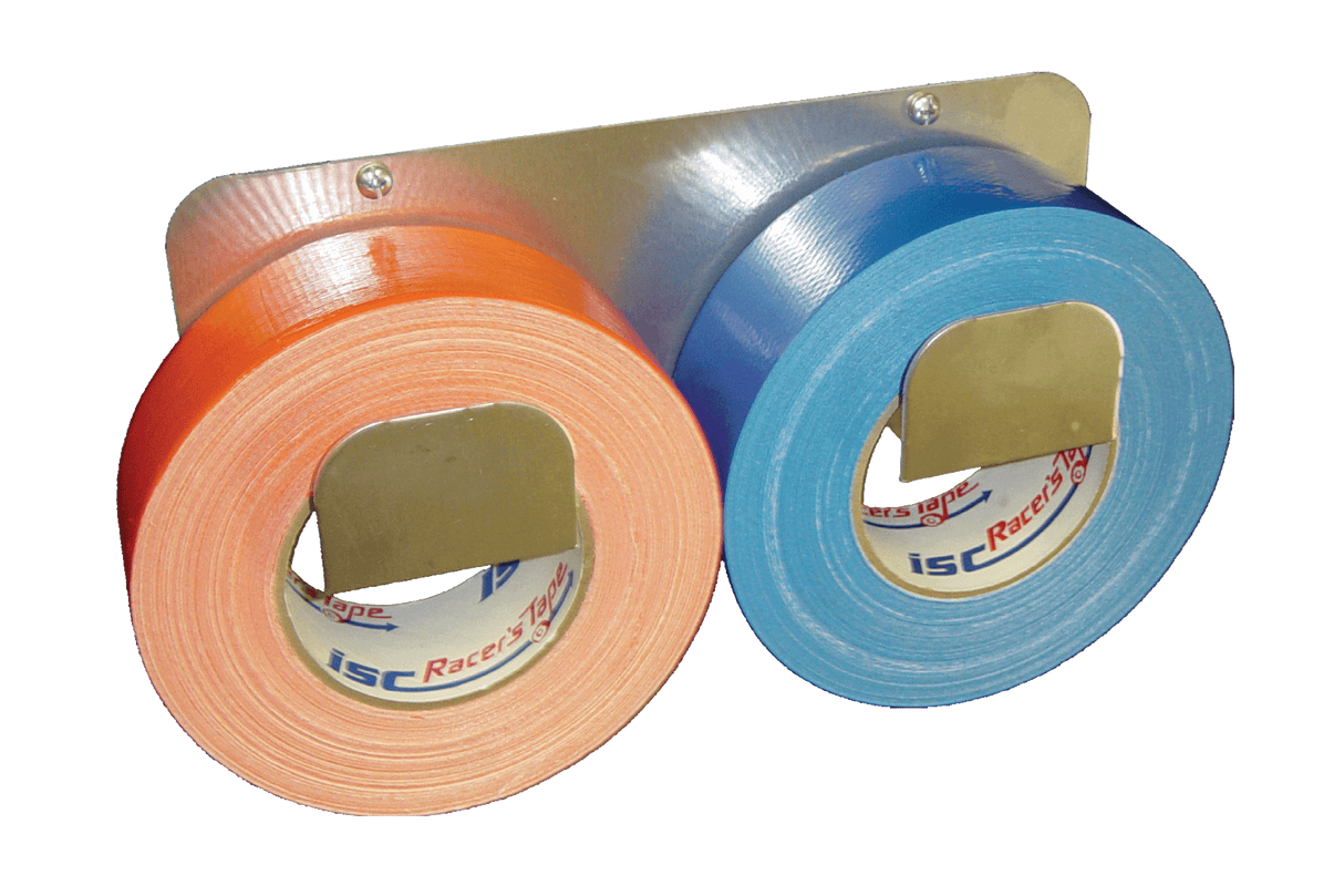 Double Roll Tape Holder / RaceMate / Smooth Mill Finish Aluminum / Bright / Owens Products / 39131