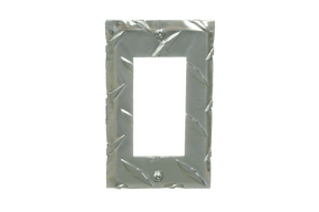 RaceMates / Single Rocker (GFI) Switch Cover / Diamond Tread Aluminum / 39143 / Owens Products RaceMate Owens Products