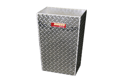 RACEMATES 39271 TRASH CAN WASTE RECEPTACLE / MEDIUM / DIAMOND TREAD ALUMINUM / OWENS PRODUCTS