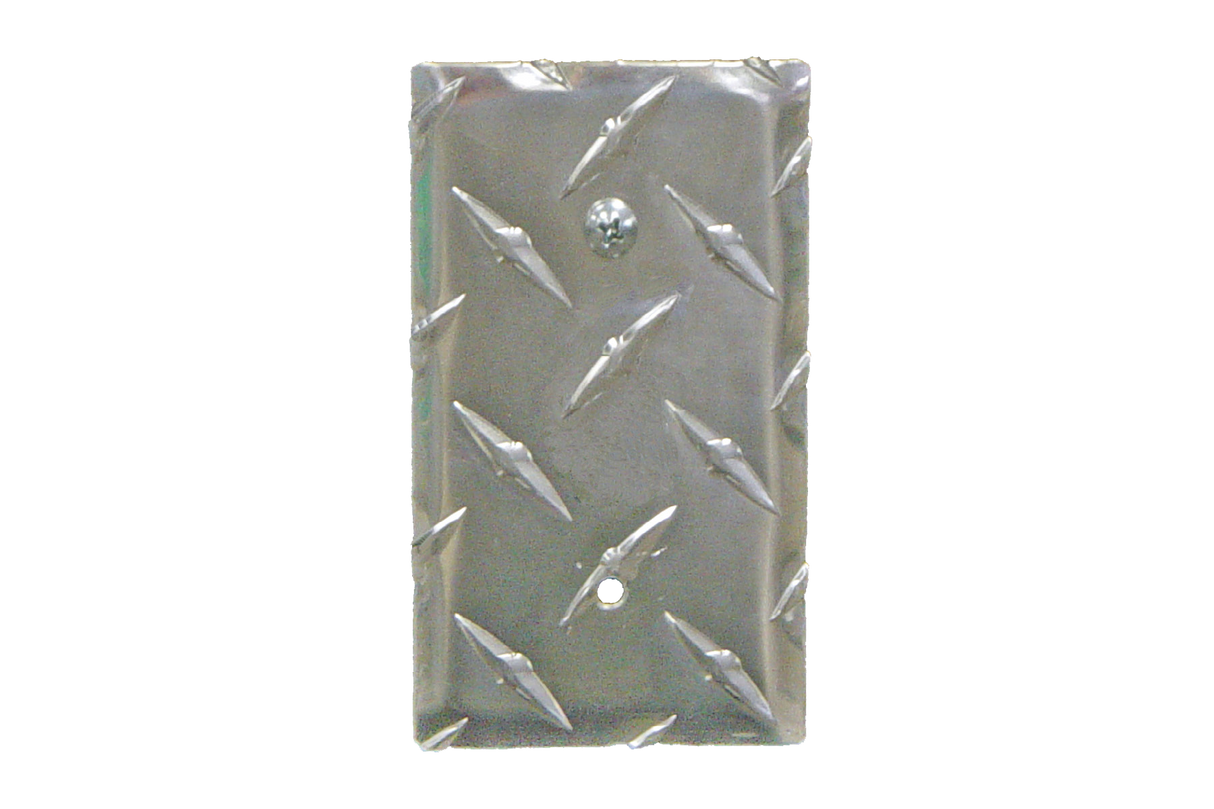 RaceMates / Single Blank Cover / Diamond Tread Aluminum / 39172 / Owens Products RaceMate Owens Products
