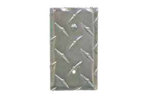 RaceMates / Single Blank Cover / Diamond Tread Aluminum / 39172 / Owens Products RaceMate Owens Products