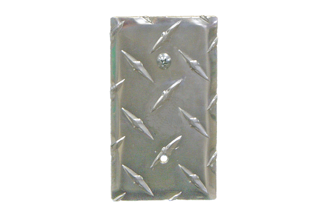 RaceMates / Single Blank Cover / Diamond Tread Aluminum / 39172 / Owens Products RaceMate Owens Products