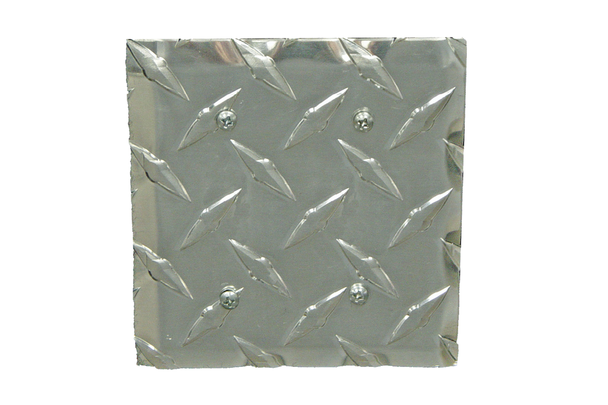 RaceMates / Dual Blank Cover / Diamond Tread Aluminum / 39174 / Owens Products RaceMate Owens Products