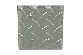 RaceMates / Dual Blank Cover / Diamond Tread Aluminum / 39174 / Owens Products RaceMate Owens Products