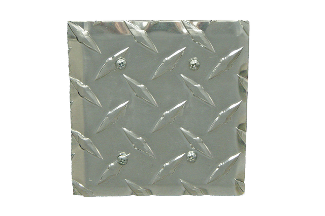 RaceMates / Dual Blank Cover / Diamond Tread Aluminum / 39174 / Owens Products RaceMate Owens Products