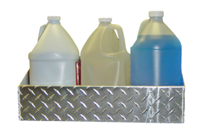 RaceMates 39203 Gallon Container Storage Shelf / Diamond Tread Aluminum / Owens Products Garage & Trailer Owens Products