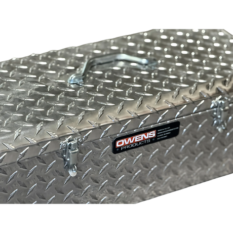 Tool Box - Tote Box 24 Inch / Diamond Tread Aluminum / Bright / 44010 / Owens Products Tool Box Owens Products