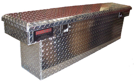 Truck Tool Box 41017B Garrison Series Crossover Style / UTV Box / Diamond Tread Aluminum / Black / Owens Products Tool Boxes Owens Products
